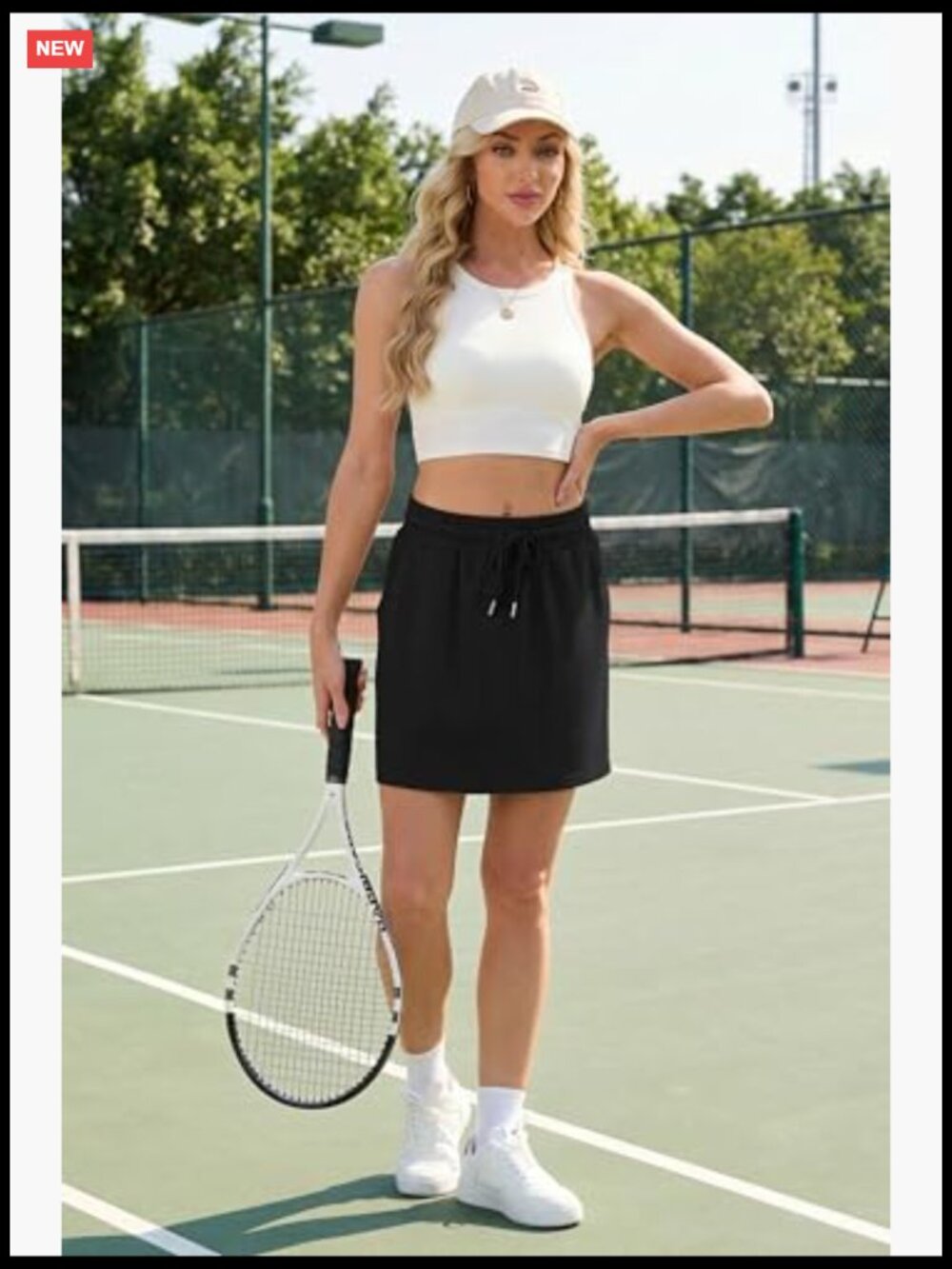 Active Skirts with Built-in Shorts and Pockets for Golf Tennis Hiking Workout - Picture 3 of 7